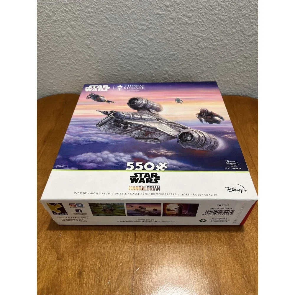 NEW Thomas Kinkade Disney Star Wars The Mandalorian The Escort puzzel and poster